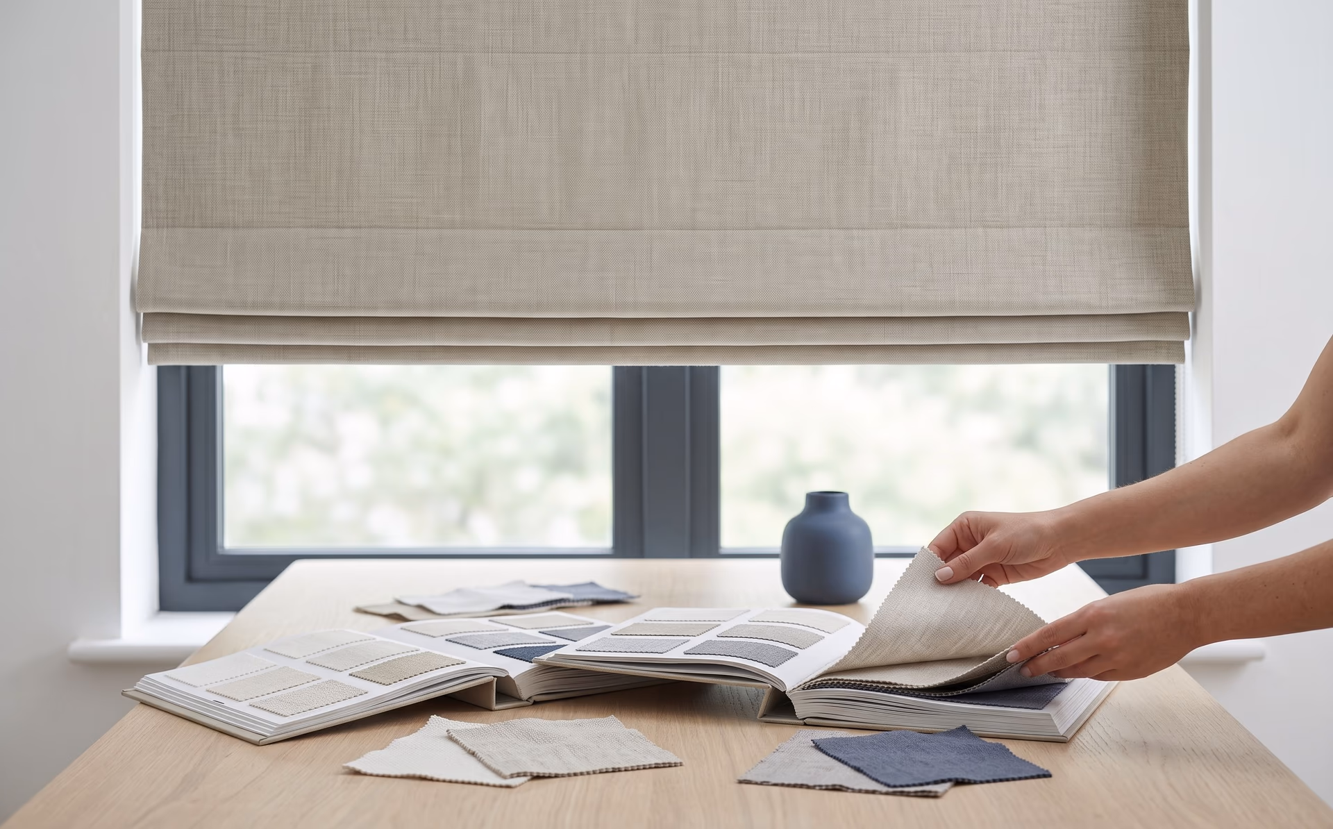 Persoonlijk gordijnenadvies met stoffenstalen en staalboeken - Sin-tex, Heusden-Zolder